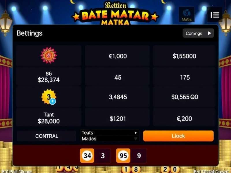Rajdhani Matka Game Interface