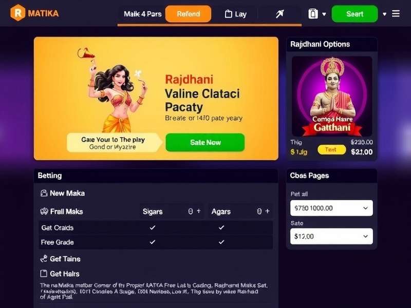 Rajdhani Matka Betting Options